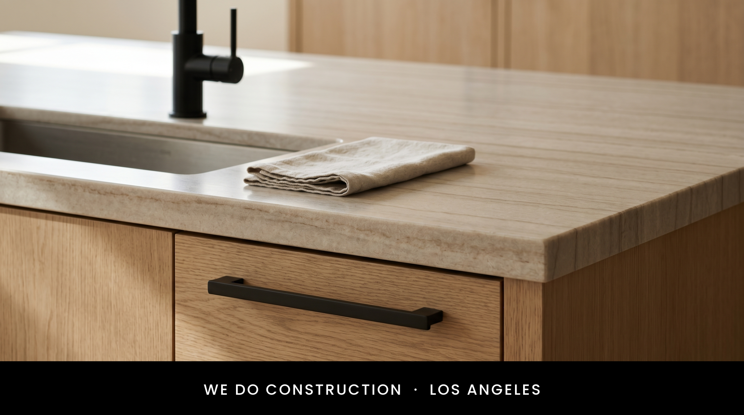 Kitchen counter detail in Beverly Hills by WDC