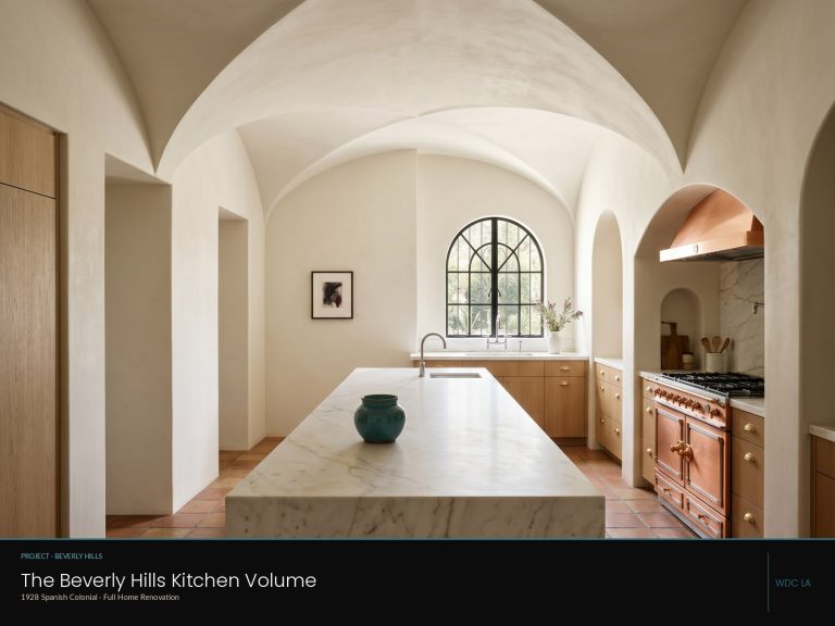 The Beverly Hills Kitchen Volume — full-home kitchen renovation in Beverly Hills, Los Angeles, by We Do Construction.